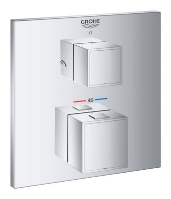 Термостат прихованого монтажу на 2 споживачі Grohe Grohtherm Cube (24154000) 24154000 фото