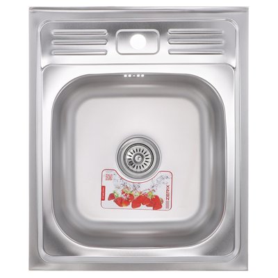 Кухонна мийка накладна ZERIXZ5060-06-160E (satin) (ZX1611) ZX1611 фото
