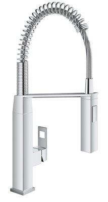 Змішувач для кухні з гнучким виливом Grohe Eurocube (31395000)