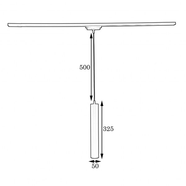 Подвесной трековый светильник MSK Electric Tube NT 3522 BN 615270 фото