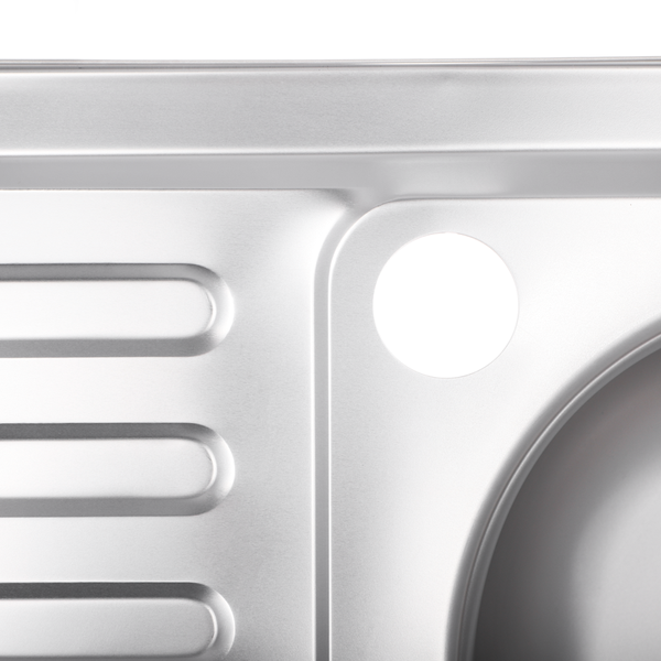 Кухонна мийка накладна ZERIXZ8050R-04-160E (satin) (ZX1615) ZX1615 фото