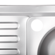Кухонна мийка накладна ZERIXZ8050R-04-160E (satin) (ZX1615) ZX1615 фото 3