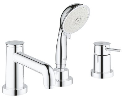 Змішувач на борт ванни на 3 отвори Grohe BauClassic (2511800A)