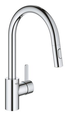 Змішувач для кухні з висувним виливом Grohe Eurosmart Cosmopolitan (31481001)