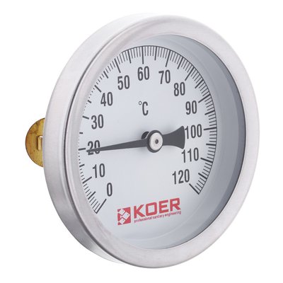 Термометр накладний з пружиною KOER KT.672A D=63мм (KR2897) KR2897 фото