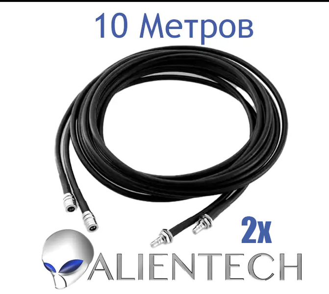 Удлинительный коаксиальный кабель для Alientech 10 метров (2 провода) PROQMA8000QMA/RG223 BV-000774 фото