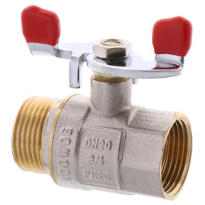 Кран кульовий WATERPRO 3/4" ГШБ (сталева метелик) (WP2908)